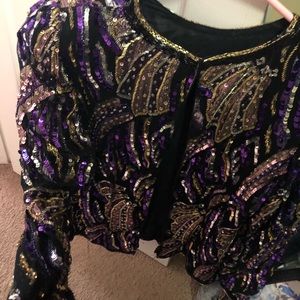 Vintage Beaded and Sequin Jacket